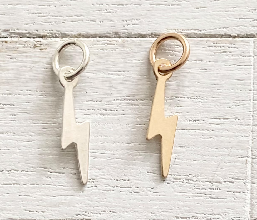 Camilee Supplies - Lightening Bolt Charm- Gold Fill