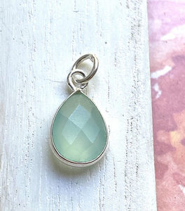 Camilee Supplies - Aqua Teardrop Charm