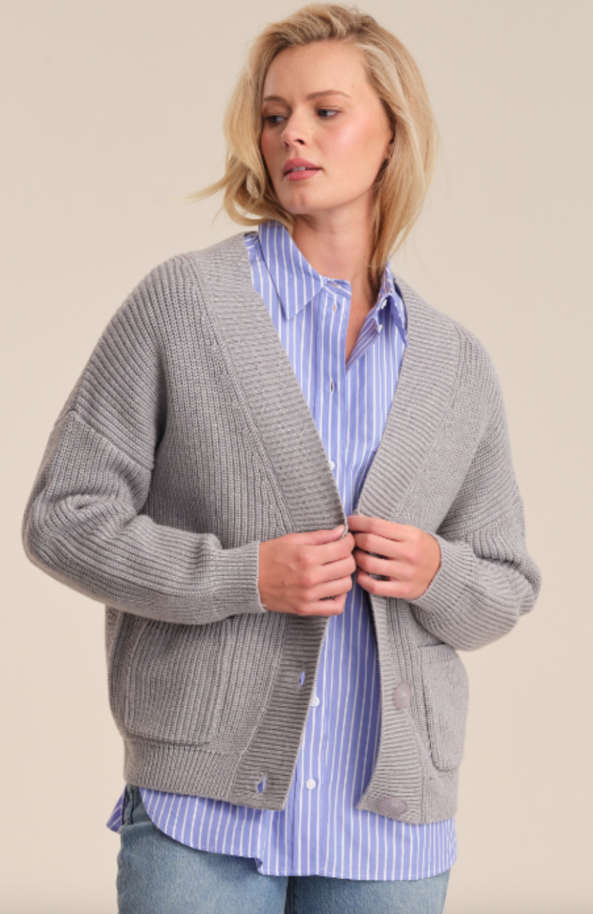 525 America Celeste Button Down Cardigan