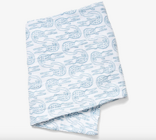 Load image into Gallery viewer, Lewis- Swaddle Alligator- Bay Blue
