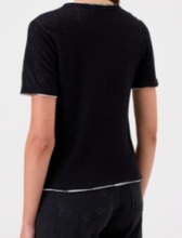 Load image into Gallery viewer, Goldie - Two Layer Jersey Tee - Black

