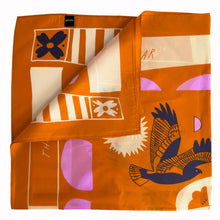 Load image into Gallery viewer, Voyager Silk - Silk Scarves - Soar &amp; Sing Scarf | Silk Habotai Scarf | Women's Bandana: 26" x 26"
