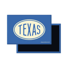 Load image into Gallery viewer, Acme Local - Vintage Oval Rectangle Magnet: Sky Blue with Cream Oval
