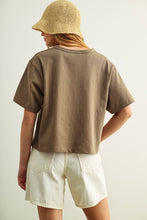 Load image into Gallery viewer, MIOU MUSE - SHORT SLEEVE LINEN KNITTED TOP

