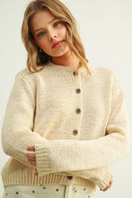 Load image into Gallery viewer, MIOU MUSE - BUTTON FRONT KNITTED CARDIGAN

