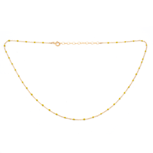 Load image into Gallery viewer, May Martin - Blue Enamel &amp; Gold Necklace
