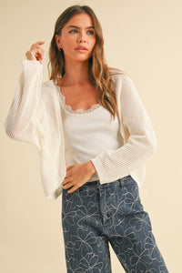 MIOU MUSE - LIGHT WEIGHT KNITTED CARDIGAN