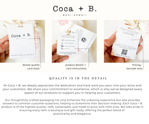 Coca + B. - Seashell Print Organic Bamboo Swaddle