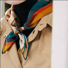 Load image into Gallery viewer, Lost Pattern Silk Bandana - Kiwi
