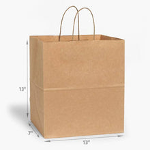 Load image into Gallery viewer, Nashville Wraps - Brown Kraft Paper Retail Shopping Bags: 250 Pack / Cub 8x4.75x10"
