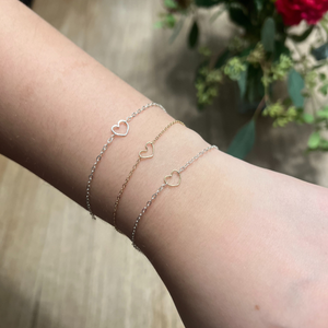 Tumbleweed - Mini Heart Bracelet -  Solid Sterling