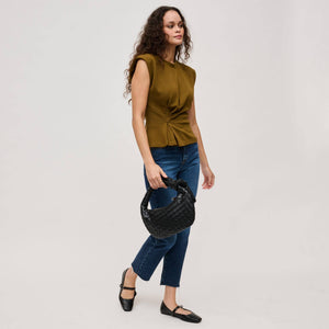 Urban Expressions - Lizbeth Woven Knot Clutch - Oatmilk