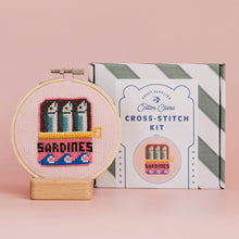 Load image into Gallery viewer, Cotton Clara - Sardines Cross Stitch Kit
