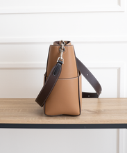 Load image into Gallery viewer, AALLYN - Jordan Bucket Bag - Tobacco/Silver
