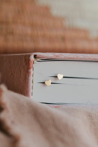 Hello Adorn - TINY Heart Studs Sterling Silver