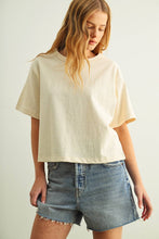 Load image into Gallery viewer, MIOU MUSE - SHORT SLEEVE LINEN KNITTED TOP

