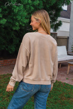 Load image into Gallery viewer, OAT COLLECTIVE - PREMIUM BASIC Cropped Thermal Vintage Pullover: WASHED CRANBERRY / S
