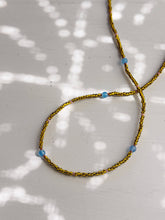 Load image into Gallery viewer, recycled lovers - 032 - Bead and Glass Necklace: Length - 15"
