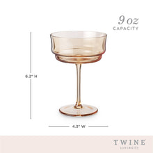 Load image into Gallery viewer, Twine Living - Tulip Cocktail Coupes - Set of 2
