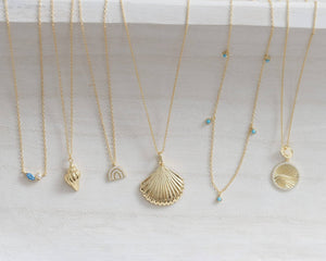 Coast and Cove - Turquoise Satellite Necklace