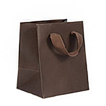 Load image into Gallery viewer, Box &amp; Wrap - Manhattan Twill Ribbon Handle Bags: Wall Street White - Twill Ribbon Handle Gift Bag / 10 x 5 x 13" / Case/100
