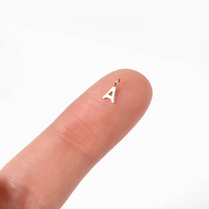 WJW - Permanent Jewelry 14K Solid Gold Initial Charms: Y
