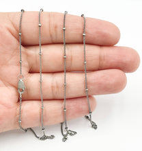 Load image into Gallery viewer, Tresor Jewelry - Oxidized Sterling Silver Satellite Necklace
