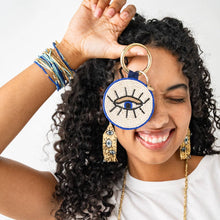 Load image into Gallery viewer, INK + ALLOY - Kelsey Evil Eye Bead Bag Charm

