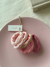 Load image into Gallery viewer, Adorro - Pink Wavy Seamless Hair Ties
