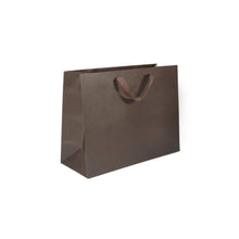Load image into Gallery viewer, Box &amp; Wrap - Manhattan Twill Ribbon Handle Bags: Wall Street White - Twill Ribbon Handle Gift Bag / 10 x 5 x 13" / Case/100
