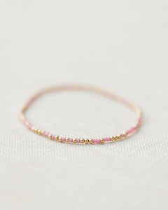 Coast and Cove - Goldie Sprinkle Beaded Bracelet- PINK