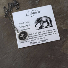 Load image into Gallery viewer, Plum and Posey - Elephant Wax Seal Necklace
