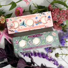 Load image into Gallery viewer, Sow the Magic - Moon Phase Flower Power Bath Bomb Trio
