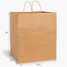 Load image into Gallery viewer, Nashville Wraps - Brown Kraft Paper Retail Shopping Bags: 250 Pack / Cub 8x4.75x10"

