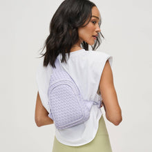 Load image into Gallery viewer, Sol and Selene - Beyond The Horizon - Woven Neoprene Sling Backpack: Black
