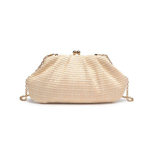Urban Expressions - Triana Straw Frame Clutch - Natural