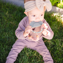 Load image into Gallery viewer, Babeehive Goods - Sunburst Teething Toy - Duck Egg Blue
