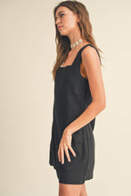 Load image into Gallery viewer, MIOU MUSE -  LINEN SQUARE NECK MINI DRESS
