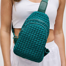 Load image into Gallery viewer, Sol and Selene - Beyond The Horizon - Woven Neoprene Sling Backpack: Cream
