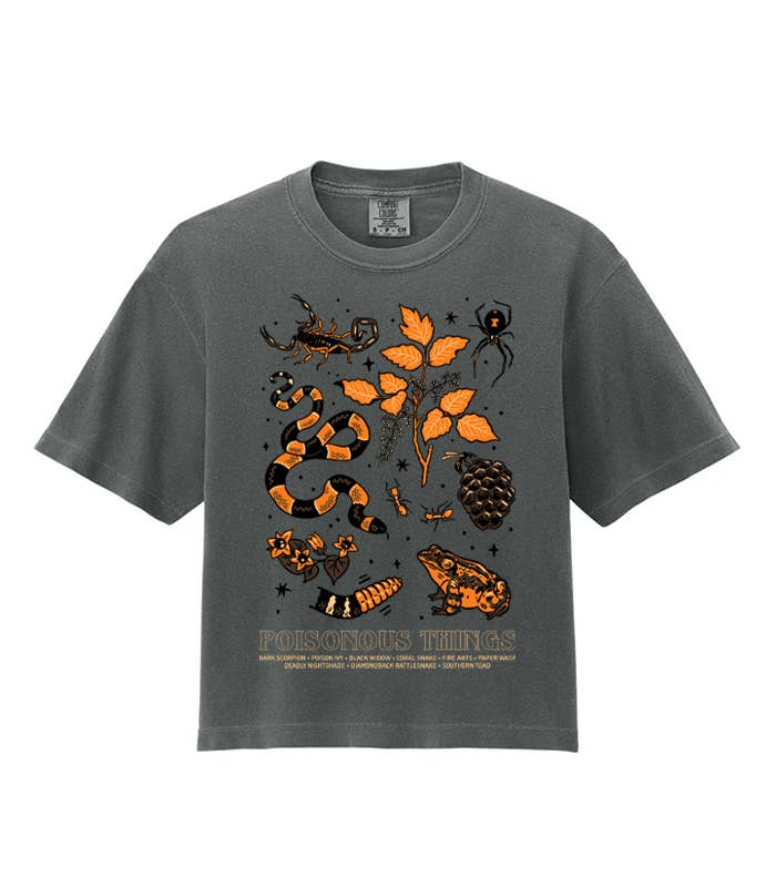 Freehand Goods - Poisonous Things Classic Crop Tee