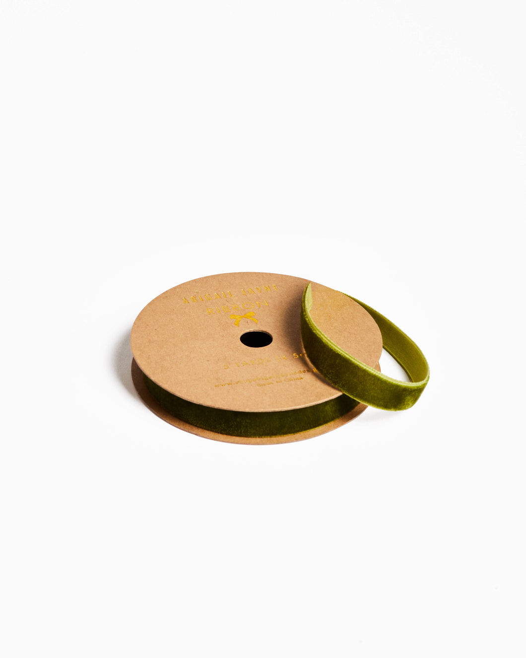 Abigail Jayne Design - Velvet Ribbon - Moss