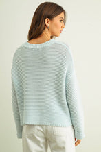 Load image into Gallery viewer, MIOU MUSE - YELLOW ROUND NECK KNITTED SWEATER
