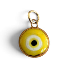 Load image into Gallery viewer, Shá Parlé - Evil Eye Charm: Blue / Gold Luster
