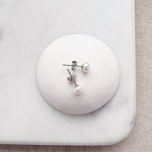 Load image into Gallery viewer, Sarah Cornwell - White Pearl Studs: 3-3.5mm
