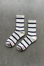 Load image into Gallery viewer, Striped Boyfriend Socks: Red Stripe
