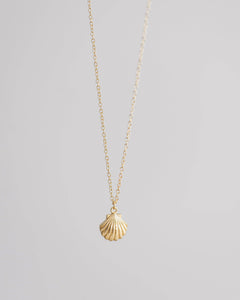 Coast and Cove - Gold Scallop Necklace