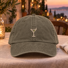 Load image into Gallery viewer, Coast Embroidery - Martini Glass Embroidered Hat

