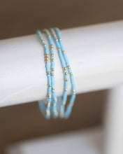 Load image into Gallery viewer, Coast and Cove - Goldie Sprinkle Beaded Bracelet- BLUE
