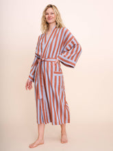 Load image into Gallery viewer, Bathen - Cabana Stripe Robe In Puff
