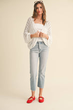 Load image into Gallery viewer, MIOU MUSE -  LIGHT WEIGHT CABLE KNITTED CARDIGAN
